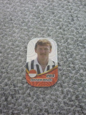Zbigniew Boniek Poland ποδοσφαιρική συλλεκτική μεταλλική τάπα μεταχειρισμένη