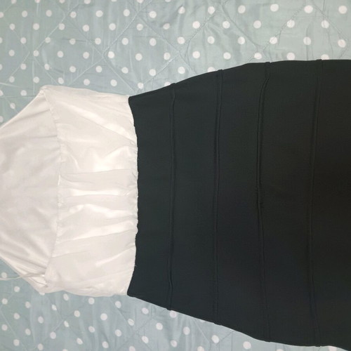 Myose black and white mini dress size M like new