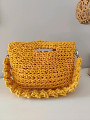 Handmade crochet mini bag