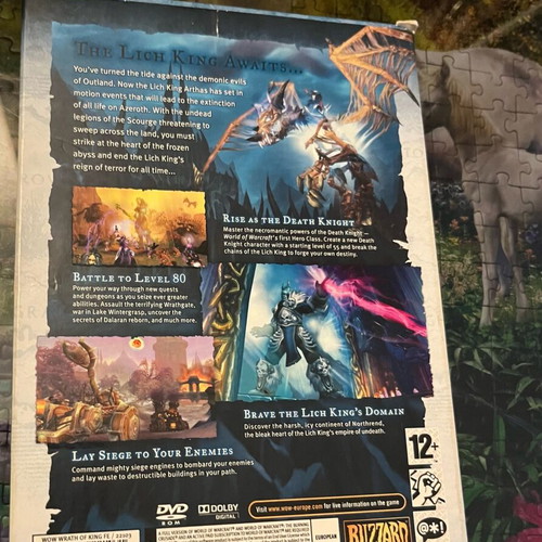 World of Warcraft Wrath of the Lich King PC/Mac expansion set used