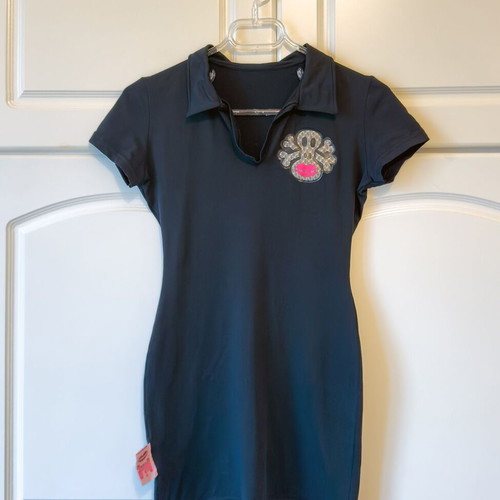 Apollo London black dress small 90s rave style used