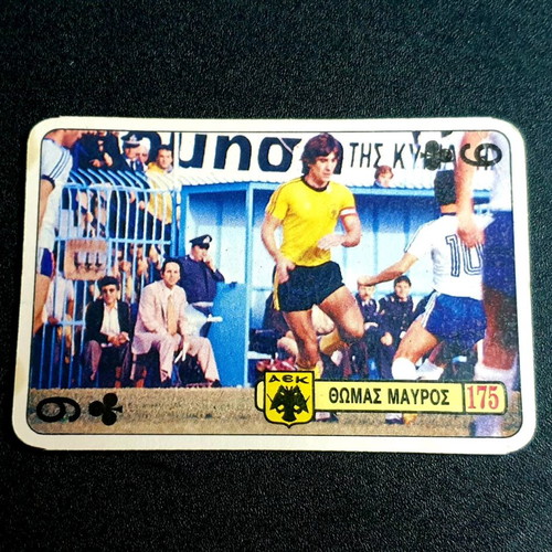 Thomas Mavros AEK Billi Do Playing Card used