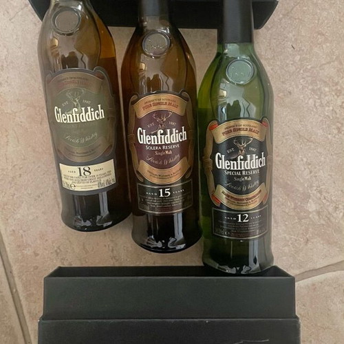 Glenfiddich new, pack of 5 bottles
