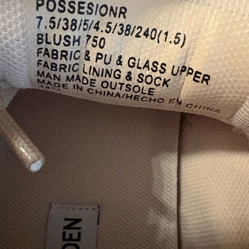 Steve Madden sneaker size 38 new, beige, narrow fit