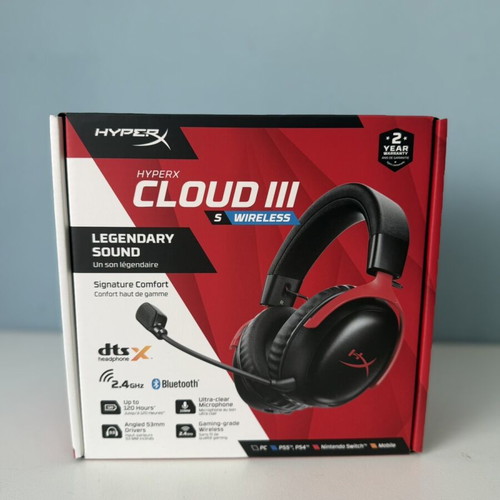 HyperX Cloud III S Wireless headset new, 2.4GHz and Bluetooth