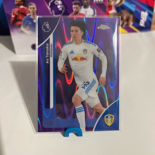Topps Chrome Premier League 2026 Ao Tanaka Purple Refractor card new