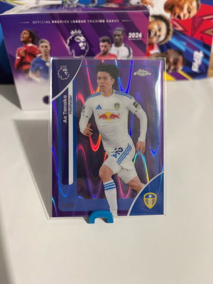 Topps Chrome Premier League 2026 Ao Tanaka Purple Refractor card new