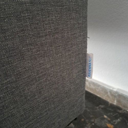 Two-seater sofa gray like new, 138x80x82 cm