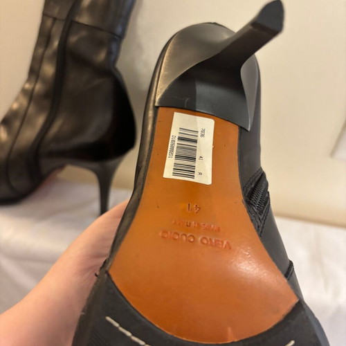 Simon Bay Women's Leather Boots Black Size 41 New