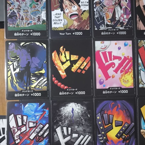 One Piece Don!! card set like new, 18 cards