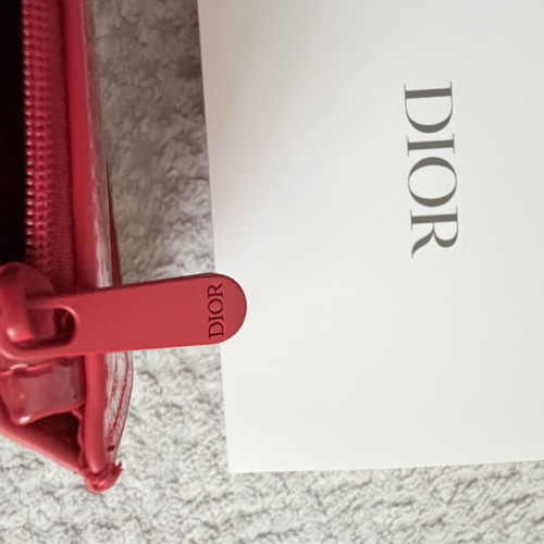 Dior toiletry bag new, red