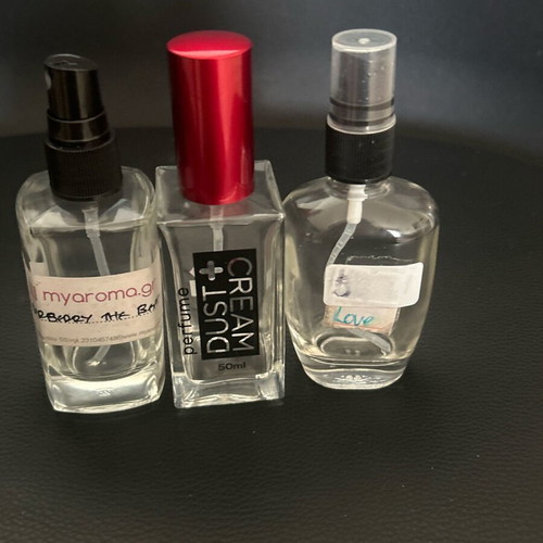 Empty perfume bottles used