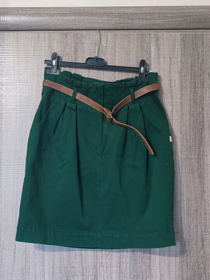 Toi&Moi skirt new, green, with belt, size S