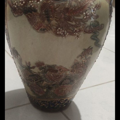 Satsuma vase used