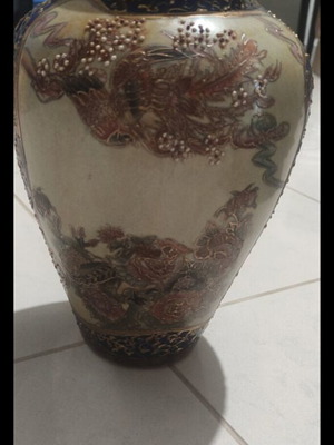 Satsuma vase used