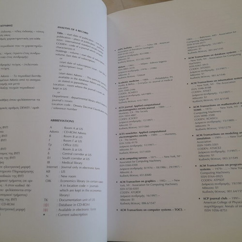 Catalog of magazines 1998 like new