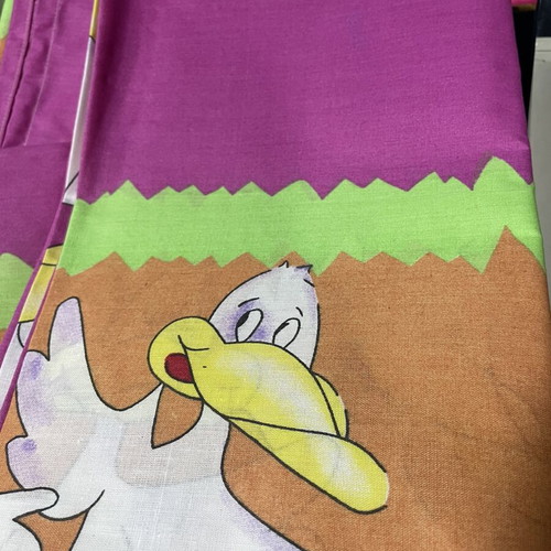Baby cotton bed sheet set with pillowcase