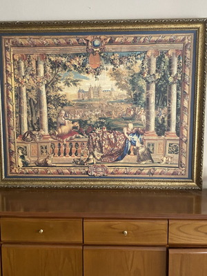 Πίνακας σε εκτύπωση καμβά Château de Chambord του Charles Le Brun, κορνιζαρισμένος