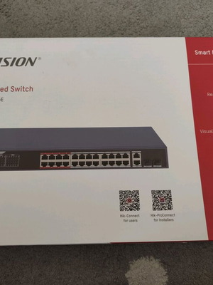 Switch Hikvision DS-3E1326P-EI/M καινούργιο με 20 θύρες PoE