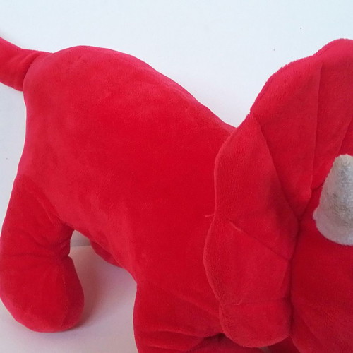 Plush Triceratops dinosaur used, length 60 cm