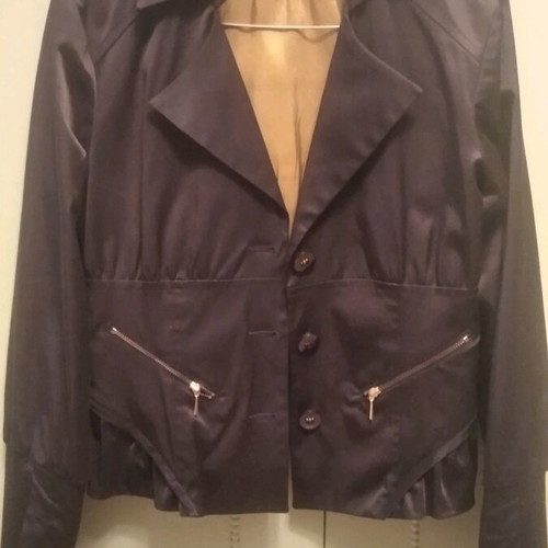 Toi & Moi women's jacket satin black size M like new
