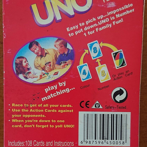 Uno board game like new