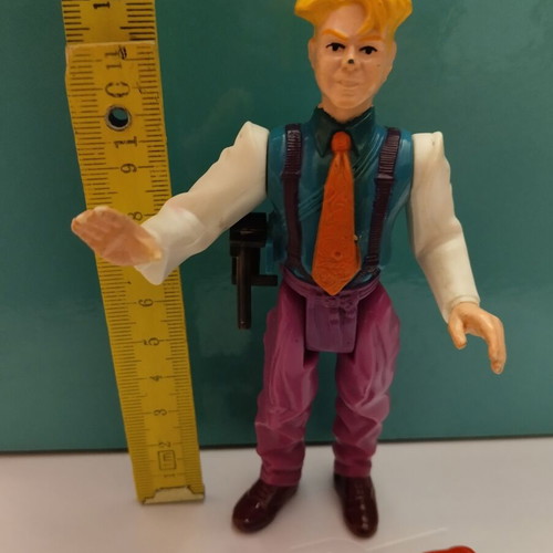 Vintage Horage IQ Boothroyd figure James Bond Jr. 1990 used with accessories
