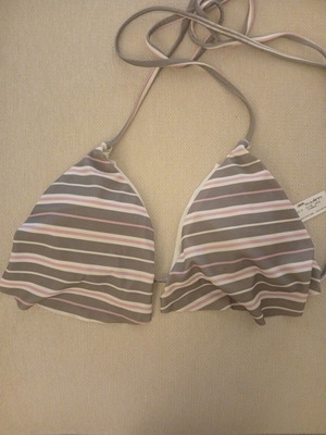 ASOS Swim Triangle Bikini Top striped size EU 40 UK 12 like new