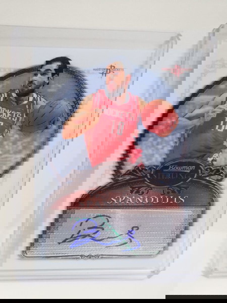 Κάρτα Βασίλης Σπανούλης αυτόγραφο Vassilis Spanoulis autograph Houston Rockets