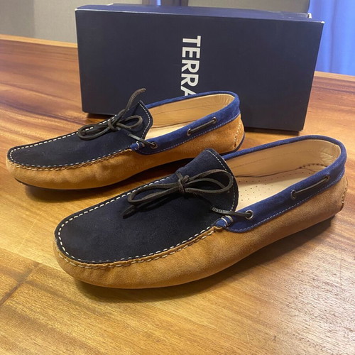 Terra loafers size 45 like new, blue and brown