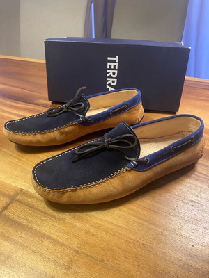 Terra loafers size 45 like new, blue and brown