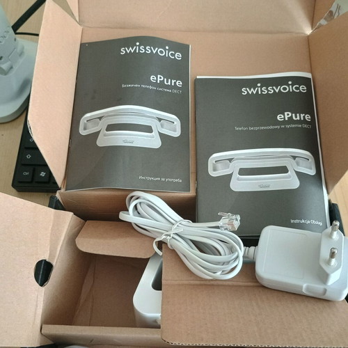 Swiss Voice ePure cordless phone new, white