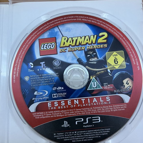 Lego Batman 2 DC Super Heroes PS3 game used