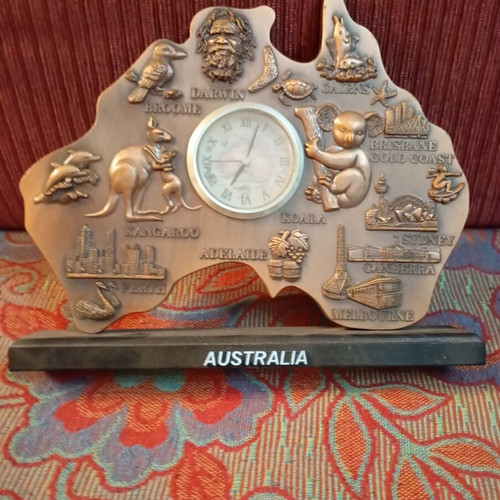 Decorative clock from Australia