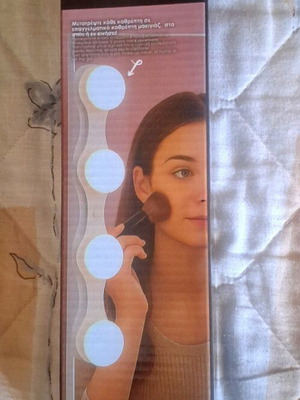 Vanity LED mirror light with 4 lamps 30x6x7cm new