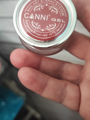 CANNI Starry System Gel #370 Gorgeous Brown-Red Mermaid glitter καινούργιο