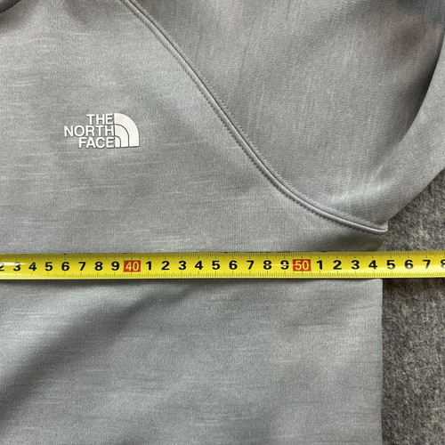 The North Face women's fleece jacket with hood, used, size L, gray