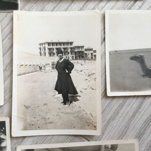 Historical photo album Egypt and Greece 1920-1930 used, rare retro photos