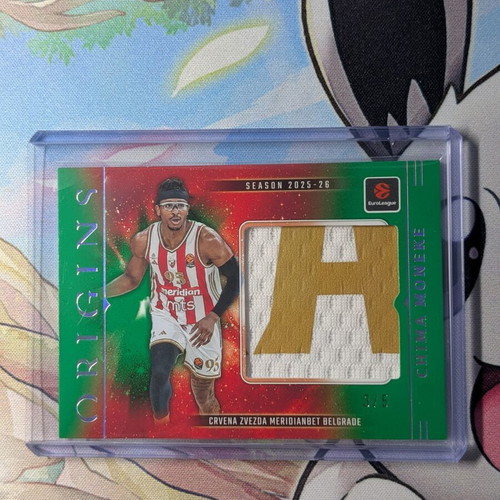Chima Moneke jumbo patch card Euroleague Origins 2025-2026 like new