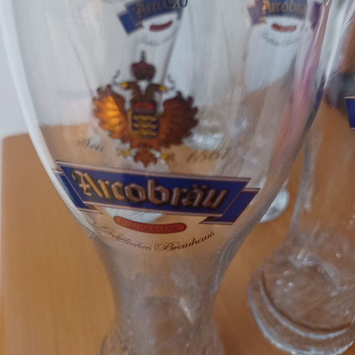 Beer glasses set of 6 new