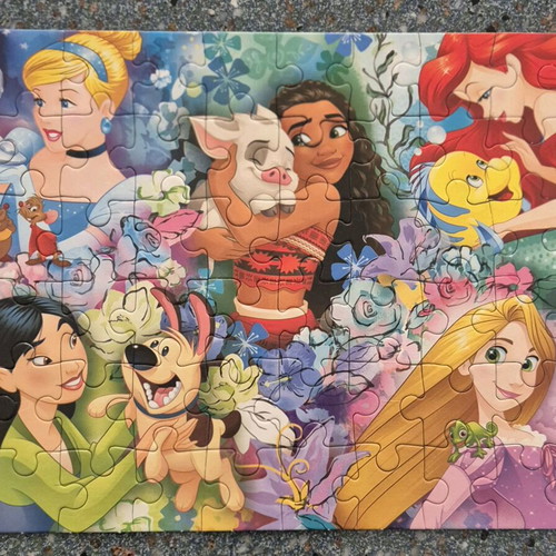 Clementoni Minnie and Princess puzzle set of 3 used for girls