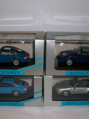 Porsche 911 993 collection of 4 models 1/43 Minichamps new