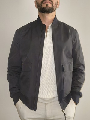 Mango bomber jacket new with tags, size L, blue