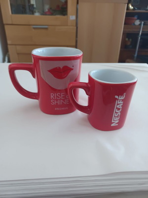 Σετ κούπα Rise and Shine και mini espresso mug Nescafé σαν καινούργιο