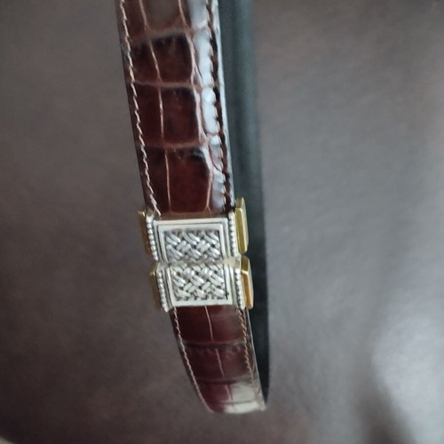 Double-sided belt black and brown like new, 95 cm