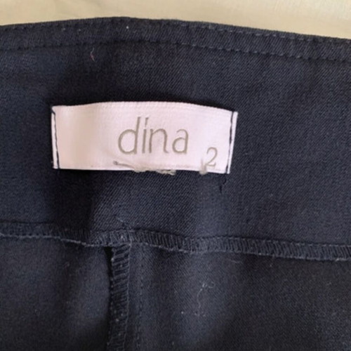 Dina women's suit dark blue like new, jacket and trousers, size XL
