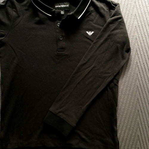 Armani Jeans kids shirt used, 10 years old, black