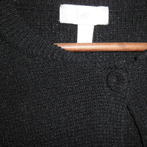 H&M knitted jacket XL new, black