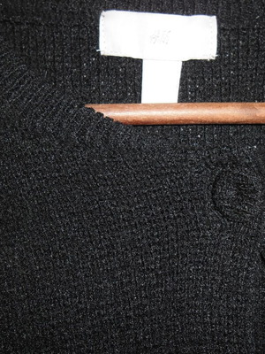H&M knitted jacket XL new, black