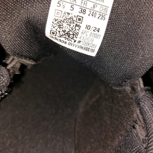 Adidas Kids' Athletic Shoes Size 38 Black New